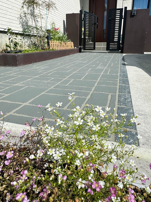 ローラーストーン施工実績 沖縄糸満市