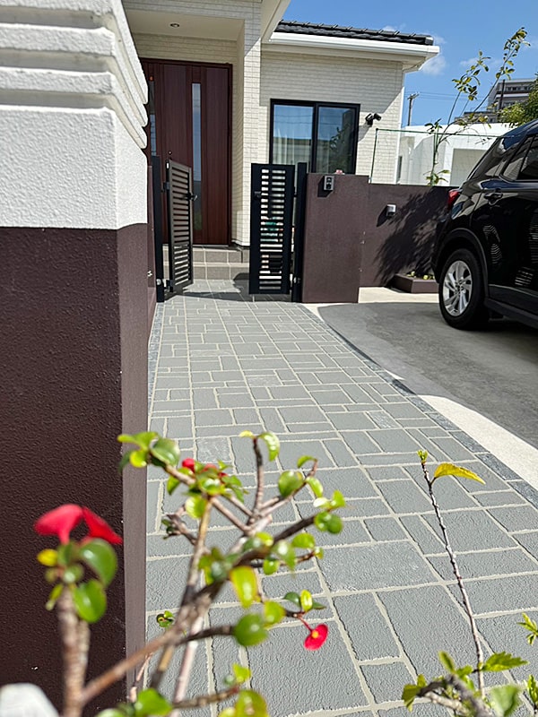 ローラーストーン施工実績 沖縄糸満市