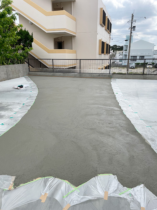 那覇市小禄 ローラーストーン施工実績