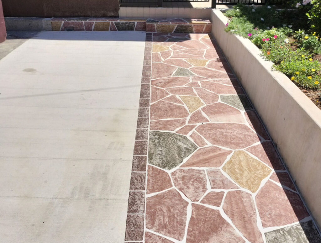 ローラーストーン。施工後写真。