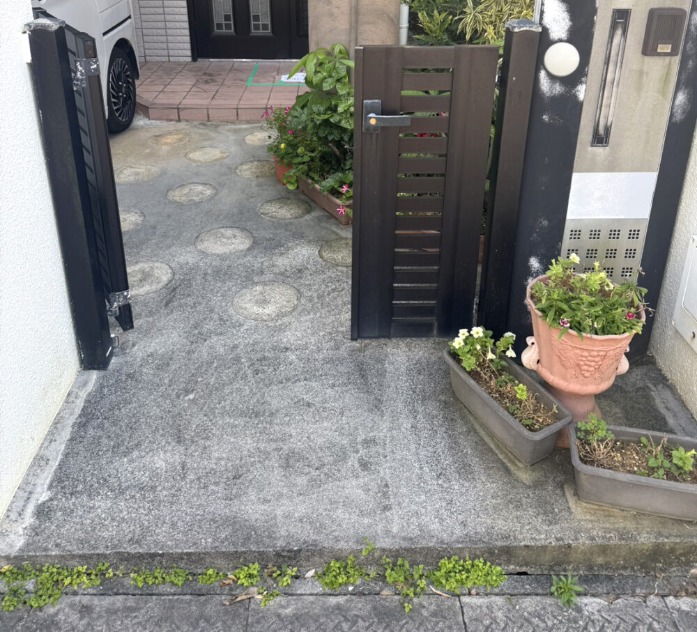 豊見城市住宅　ローラーストーン施工 - No Image